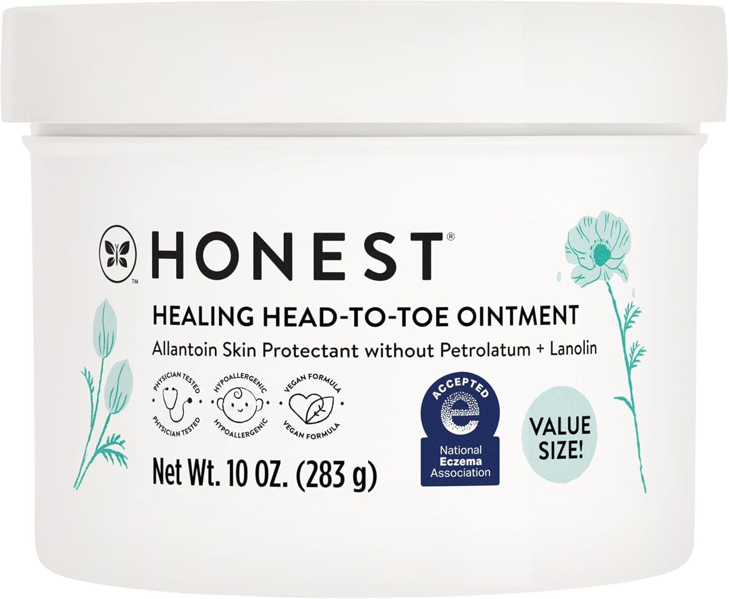 Head to Toe Multi-Purpose Healing Ointment | Gentle for Baby | Hypoallergenic, Vegan, Allantoin-Powered | Value Size, 10 Oz