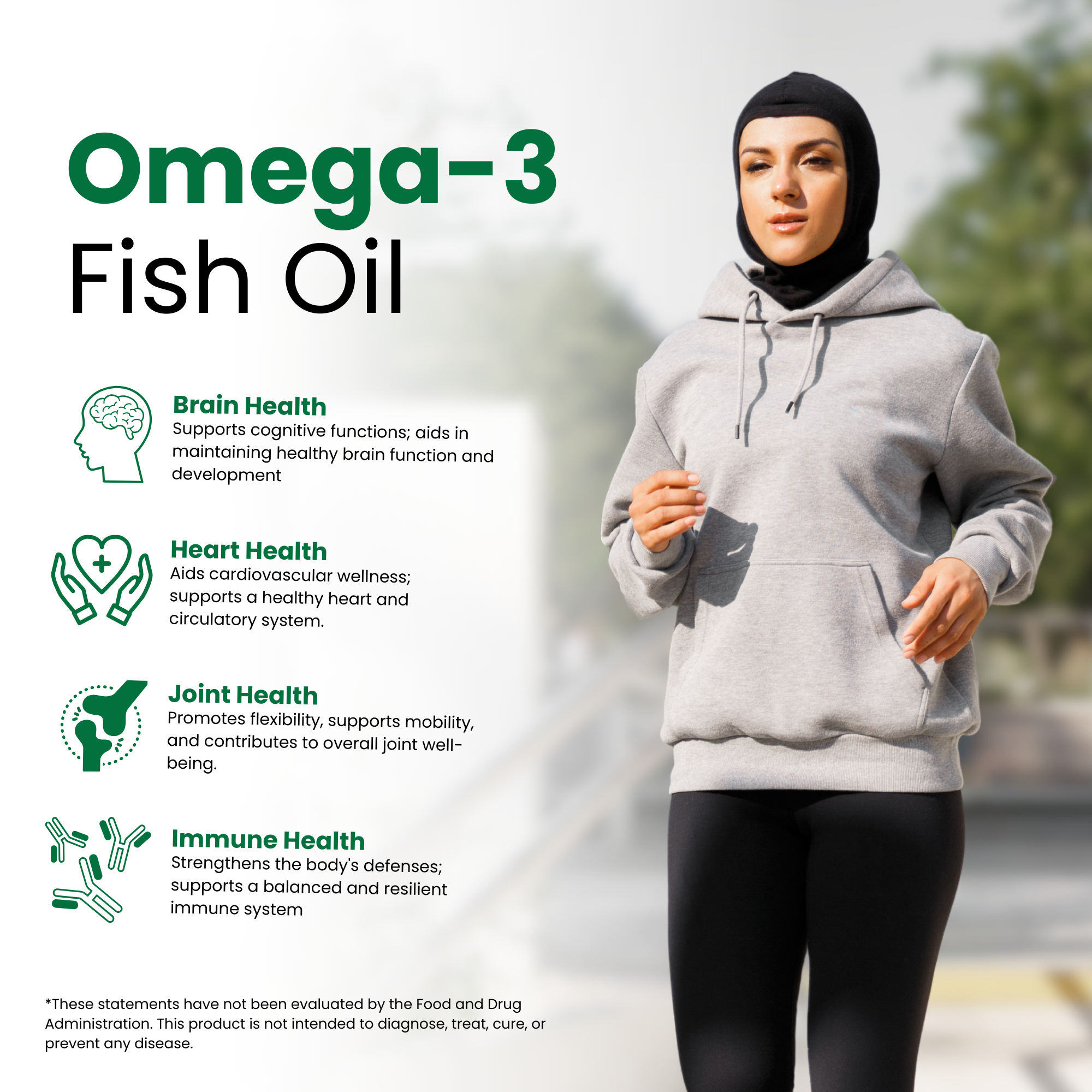 Fish Oil Softgels | Halal Gelatin, Omega-3