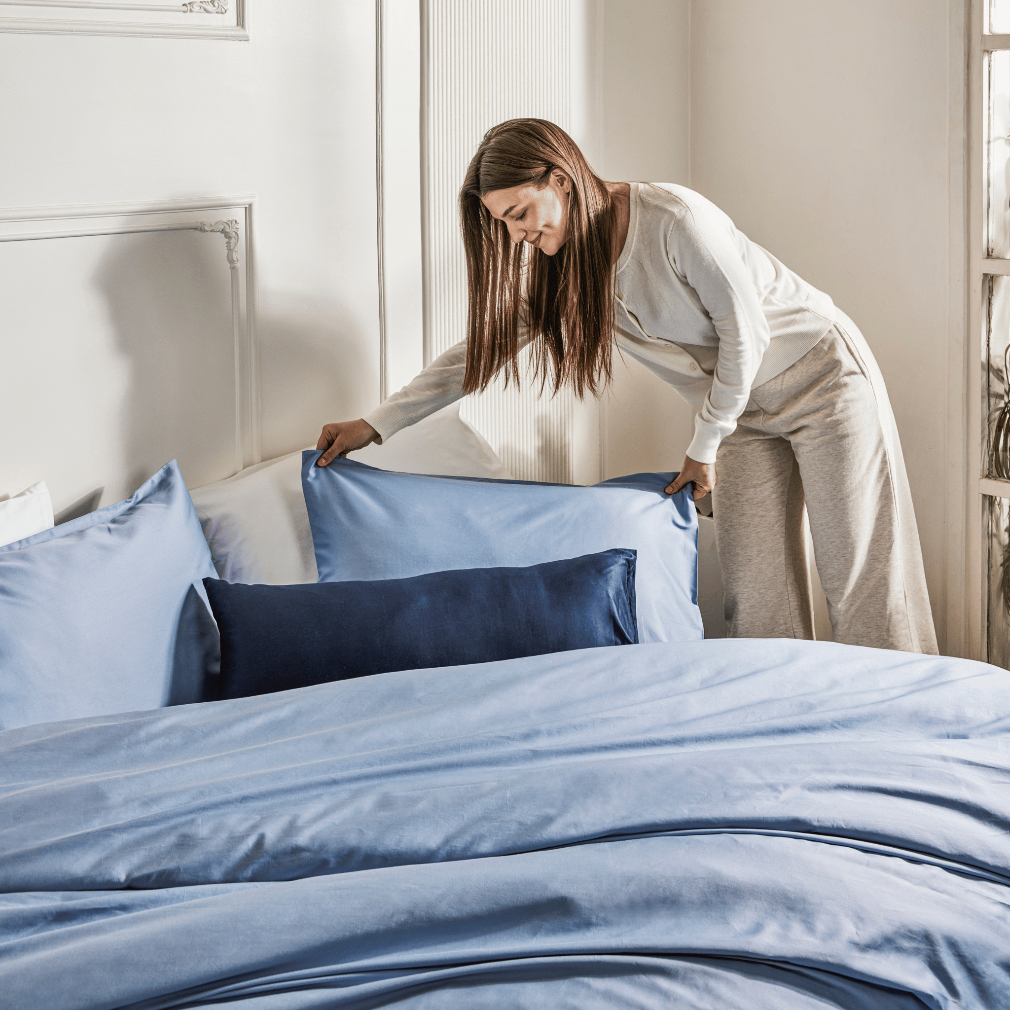 Soft & Cozy Sateen Fitted Sheet Set (3-piece)