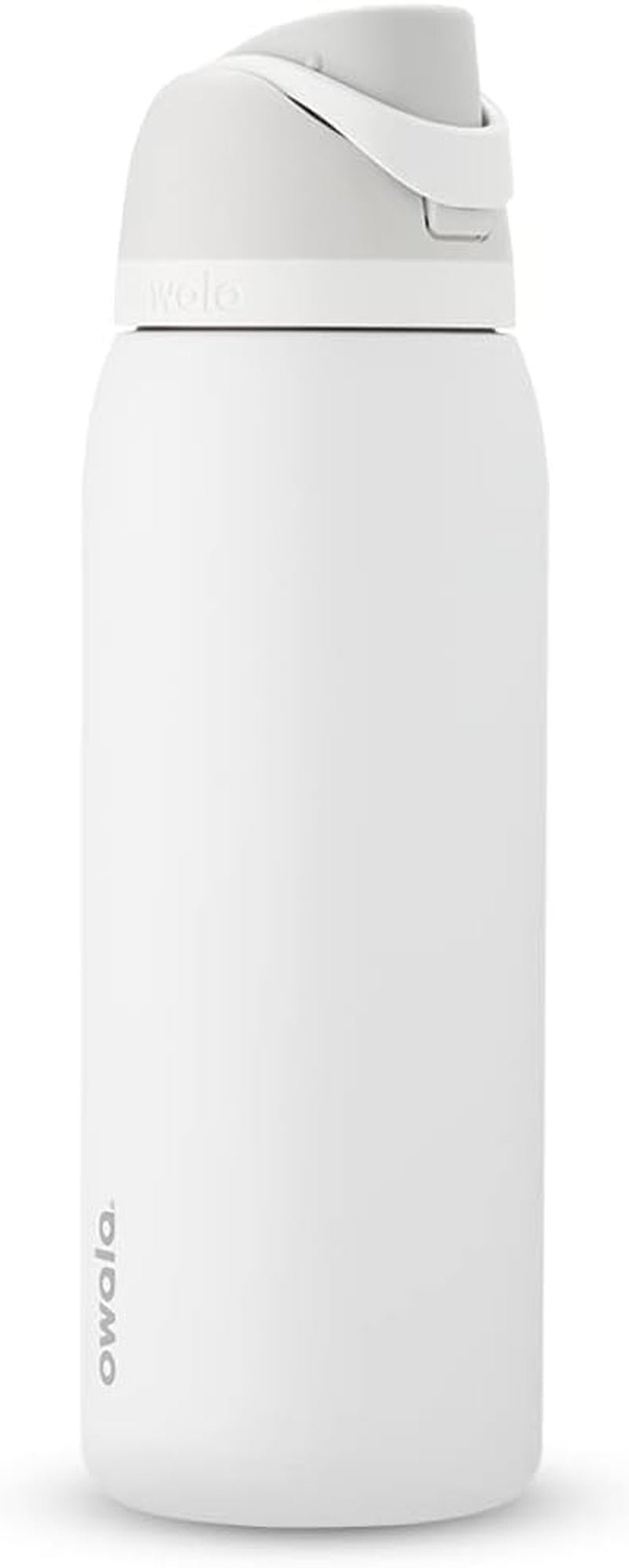 Freesip Insulated Stainless Steel Water Bottle with Straw for Sports and Travel, Bpa-Free, 40-Oz, Shy Marshmallow