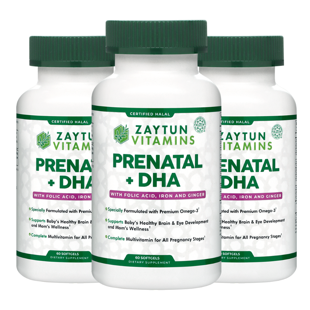 Prenatal Multivitamin Softgels | DHA Enriched, 3 Pack