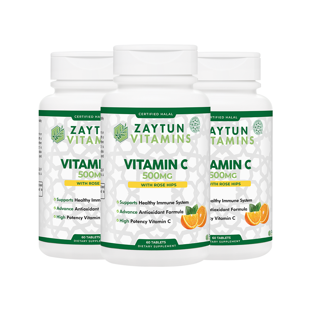 Vitamin C Tablets | 500mg, 3-Pack