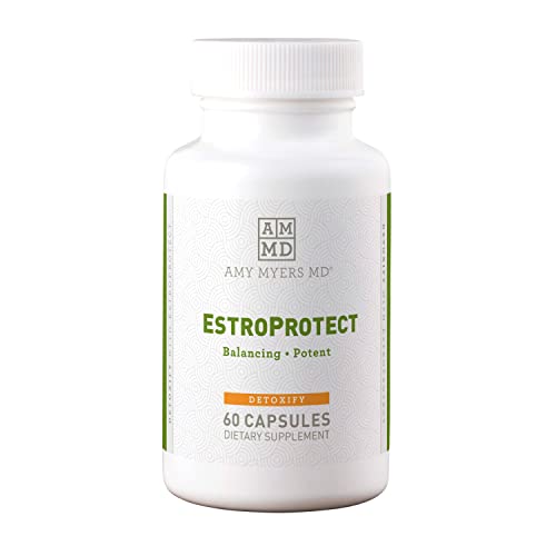 Amy Myers Estroprotect Supplement - Supports Estrogen Balance, PMS Relief - 60 Capsules