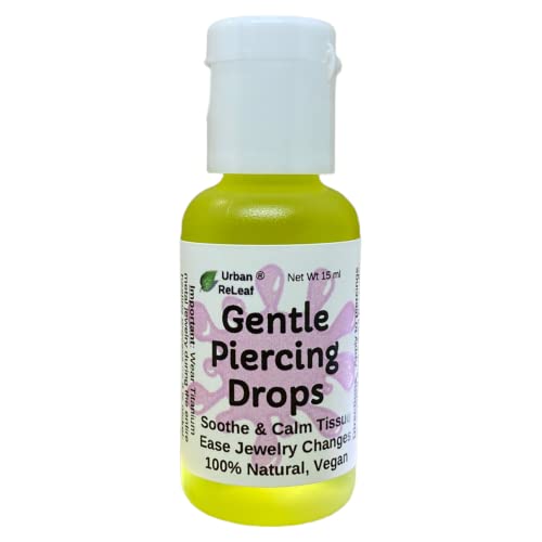 Urban ReLeaf Aftercare Oil - Soothes & Calms Piercings, 100% Natural, Vegan - 1oz