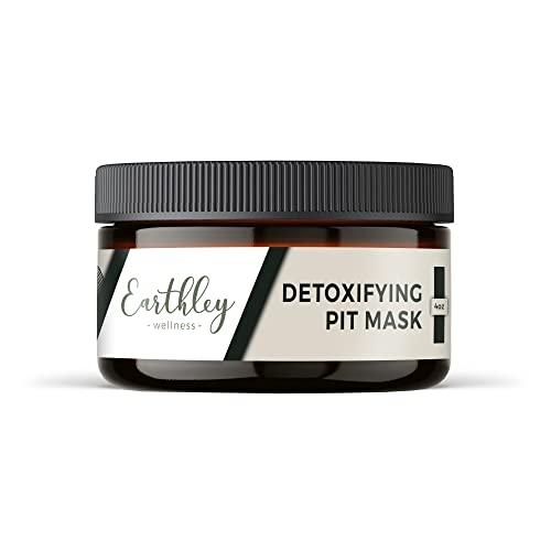 Earthley Wellness Detoxifying Pit Mask - Natural Deodorant, Vegan, Gluten-Free - 4oz