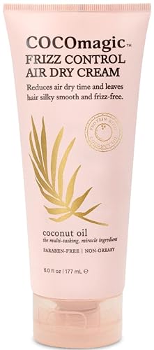 Cocomagic Hair Styling Cream - Reduces Frizz, Hydrating Coconut Oil, Paraben Free - 6 oz