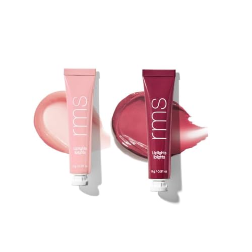 RMS Beauty Liplights Cream Lip Gloss - Lip Plumper & Hydrating Tint with Jojoba Oil - 0.5oz