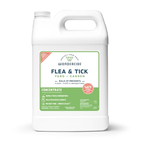 Wondercide Flea & Tick Spray Concentrate - Kills Insects Safely, Plant-Based - 1 Gallon