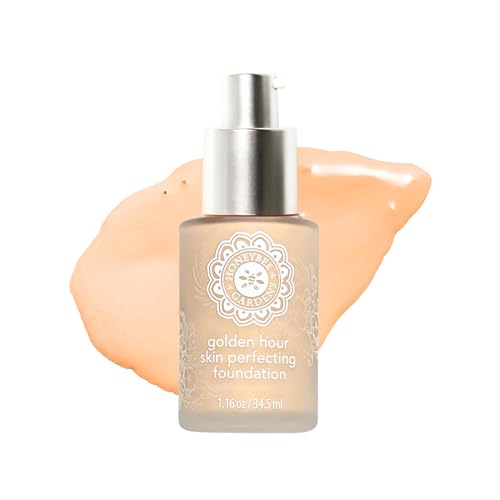 Honeybee Gardens Foundation - Radiant Glow, Vegan & Clean Ingredients - 34.5ml