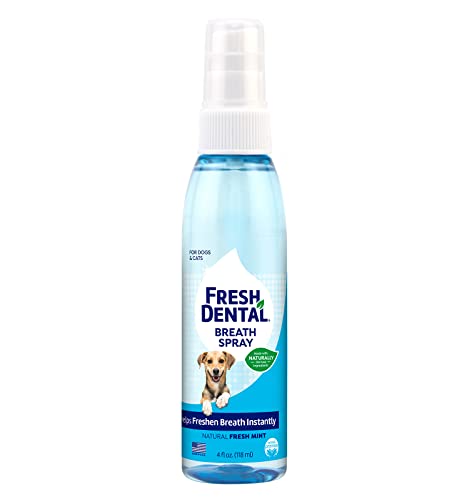 Naturel Promise Breath Spray - Freshens Dog & Cat Breath, Safe Ingredients - 4oz