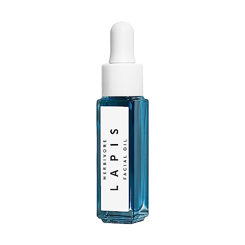 HERBIVORE Lapis Blue Tansy Face Oil - Balances Oily Skin, Soothes Redness, Vegan - 8 mL