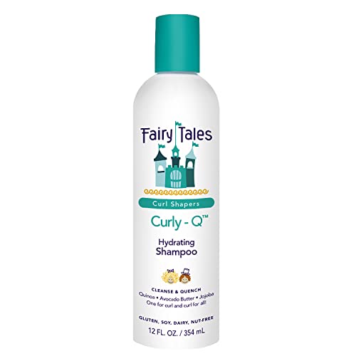 Fairy Tales Curly Q Kids Shampoo - Hydrates & Defines Curls, Plant-Based Ingredients - 12 oz