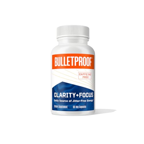 Bulletproof Brain Supplement - Enhances Focus & Clarity, Non-GMO, Gluten-Free - 60 Capsules