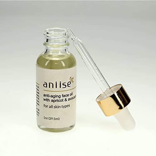 Aniise Anti-Aging Face Oil - Hydrating Apricot & Avocado, Vitamins C & E - 1 oz