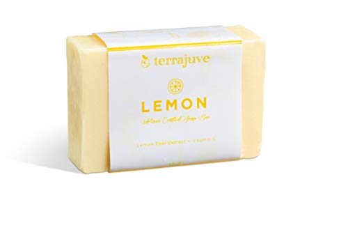 Terrajuve Vitamin C Triple Butter Soap - Hydrating Citrus Bar for Men & Women, 7oz