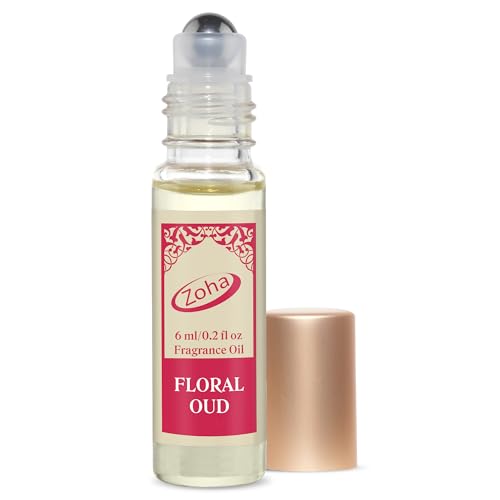 Zoha Perfume - Floral Oud Scent, Alcohol-Free Oil, Clean Beauty Ingredients - 10ml Roll-On