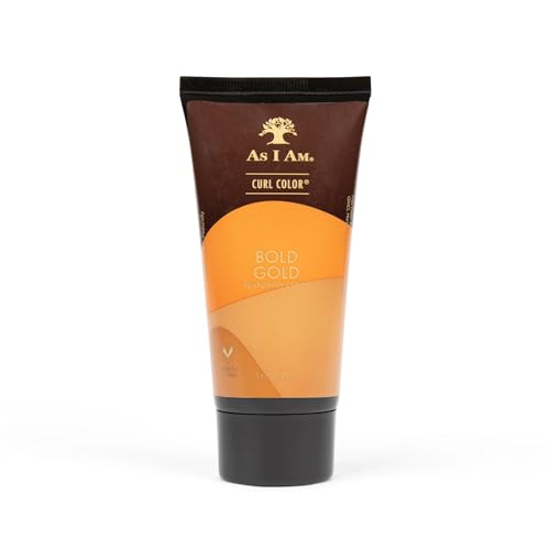 As I Am Curl Color - Bold Gold, Medium Hold, Flake-Free, Vegan - 3oz Curling Gel