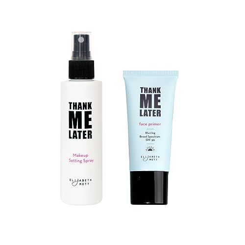 Elizabeth Mott Face Primer & Setting Spray - Blurs Pores, Protects from Sun - 2-Pack Bundle