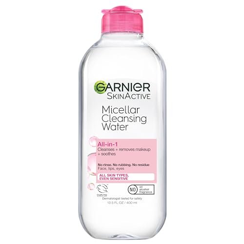 Garnier Micellar Water Facial Cleanser - Hydrating Makeup Remover, Vegan, 13.5 Fl Oz