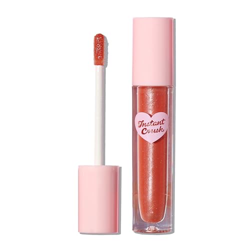 Half Caked Lip Gloss - Hydrating Shine, Vegan, Long-Lasting Color - 11 Shades, 3ml (Baby Sparkles)