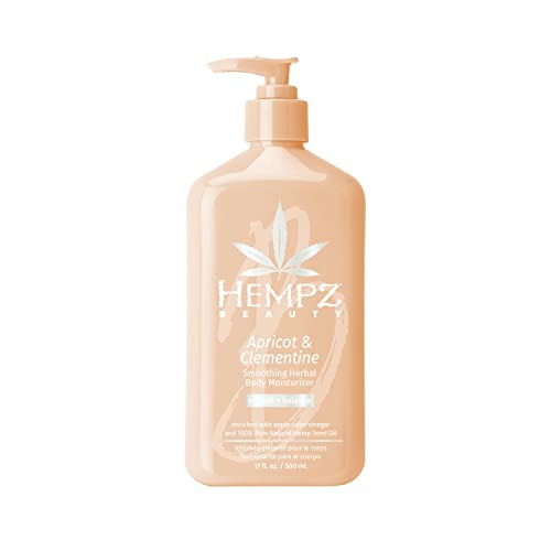 Hempz Beauty Apricot & Clementine Moisturizer - Hydrates & Softens Skin, 100% Vegan - 17 Fl Oz