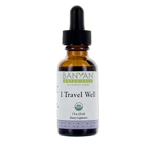 Banyan Botanicals I Travel Well Herbal Supplement - Supports Adaptation & Digestion - 2oz