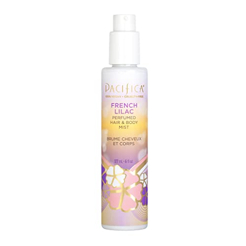 Pacifica French Lilac Hair & Body Mist - Alcohol-Free, Vegan, Natural Essential Oils - 6 Fl Oz