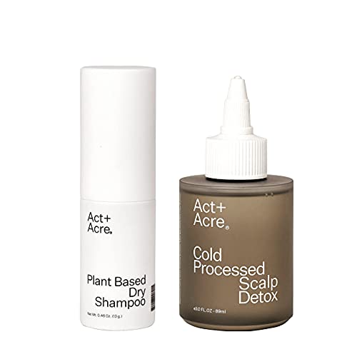 ACT+ ACRE Hair Care Set - Nourishing Scalp Detox & Volume-Boosting Dry Shampoo - 0.46oz & 3oz