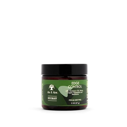 As I Am Rosemary Edge Control - Promotes Healthy Edges, Moisturizes & Strengthens Hair - 2 oz