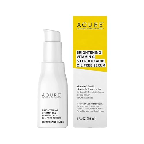 ACURE Face Serum - Brightening with Vitamin C, Ferulic Acid & Pineapple Extract - 1 fl oz