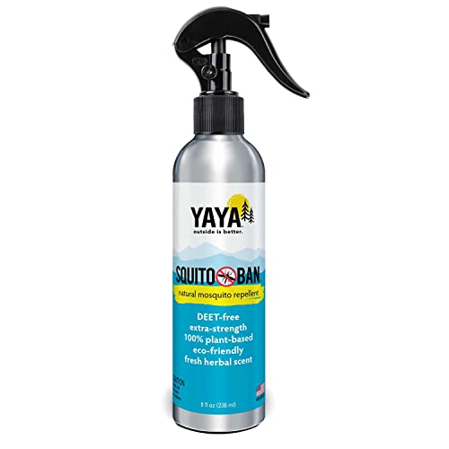 Yaya Organics Mosquito Repellent - All Natural, Proven Effective, Family Friendly - 8oz