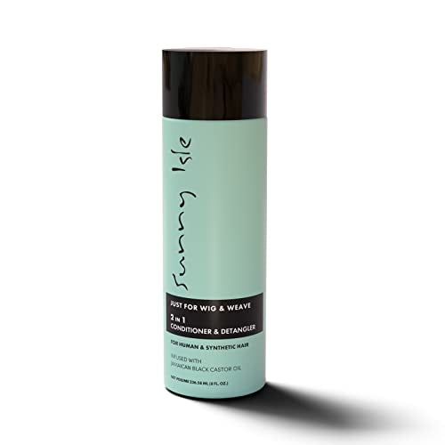 Sunny Isle 2N1 Conditioner & Detangler - Nourishes, Reduces Frizz, Aloe & Jamaican Oils - 8oz