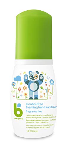 Babyganics Hand Sanitizer - Kills 99.9% of Germs, Moisturizing, Fragrance-Free - 1.69 oz