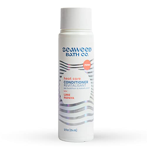 Seaweed Bath Co. Conditioner - Restores Heat Damaged Hair, Lime Papaya Scent - 12oz