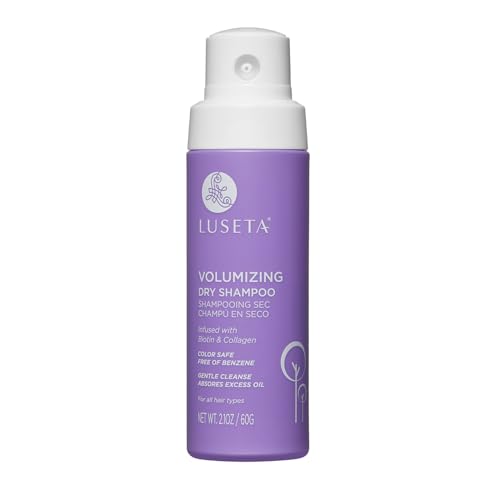 Luseta Volumizing Dry Shampoo - Absorbs Oil, Enriched with Biotin & Argan Oil - 2.1oz Travel Size