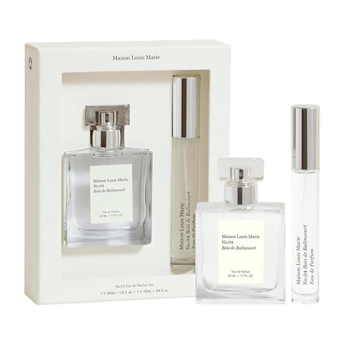 Maison Louis Marie Bois de Balincourt Perfume Set - Non-Toxic, Vegan Fragrance - 50mL + 10mL