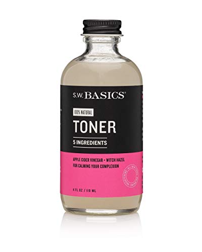 S.W. Basics Toner - Evens Skin Tone, Balances PH, 5 Organic Ingredients - 4.0 fl oz