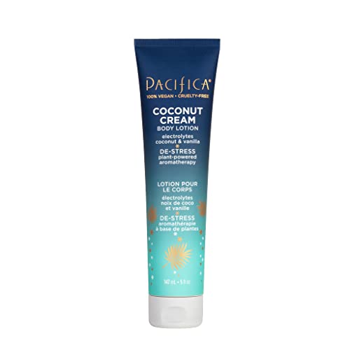 Pacifica Coconut Cream Body Lotion - Lightweight Hydration, Paraben-Free Formula - 5oz