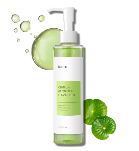 IUNIK Centella Asiatica Cleansing Oil - Removes Makeup & Impurities, Hydrating Formula - 150ml