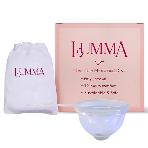 LUMMA Menstrual Disc - 12-Hour Leak-Free, Medical Grade Silicone, Hypoallergenic - Short Cervix