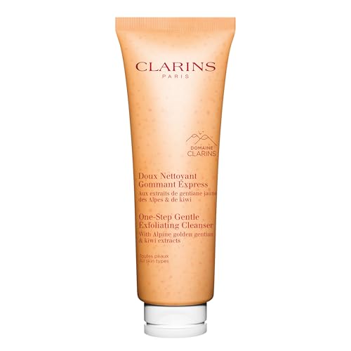 Clarins Exfoliator - 3-in-1 Cleanser & Makeup Remover, Plant-Based Beads - 4.3oz