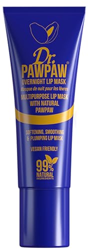 Dr.PAWPAW Overnight Lip Mask - Multi-Purpose Balm with Pawpaw & Peptides, Vegan - 10ml