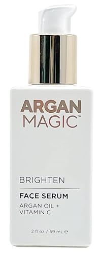 Argan Magic Face Serum - Hydrating & Brightening with Vitamin C, Reduces Dark Spots - 2 oz