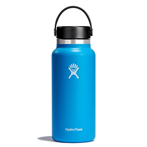 Hydro Flask Water Bottle - Keeps Drinks Cold 24H & Hot 12H, Leakproof & Dishwasher Safe - 32oz