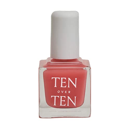 Tenoverten Nail Polish - Sheer Watermelon Radiance, Natural & Non-Toxic - 0.45 fl oz