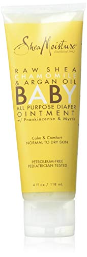 Shea Moisture Diaper Ointment - Nourishing Chamomile & Argan Oil, Safe for Babies - 4oz (2-Pack)