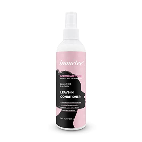 immetee Hair Conditioner Spray - Moisturizing, Heat Protection & Organic Ingredients - 8.4 Fl Oz