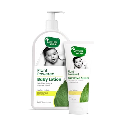 Mother Sparsh Baby Body Lotion - Deep Nourishment, Organic Ingredients - 200ml