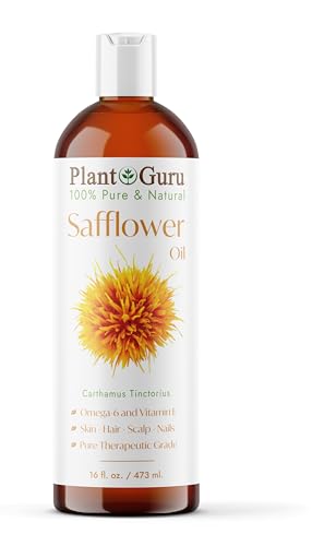 Safflower Oil 100% Pure Cold Pressed - Deeply Moisturizing for Skin & Hair - 16oz