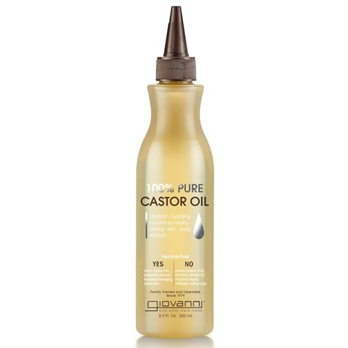 GIOVANNI Smoothing Castor Oil - Nourishes & Moisturizes Hair & Scalp, Reduces Frizz - 8.5 oz